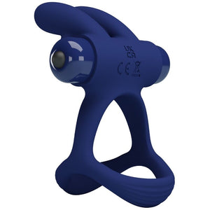 Pretty Love – Francisco double anneau vibrant lapin bleu
