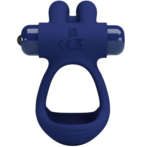 Pretty Love – Francisco double anneau vibrant lapin bleu