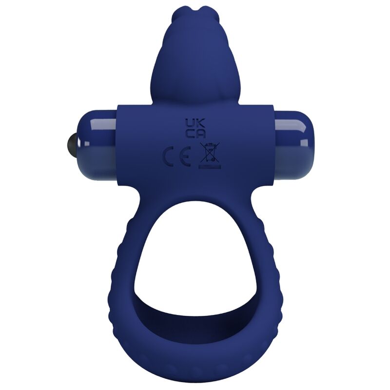 MOOIE LIEFDE - LUCHITO DOBLE ANILLO VIBRADOR KONIJN AZUL