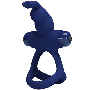 Pretty Love – Luchito double anneau vibrant lapin bleu
