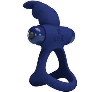 Pretty Love – Luchito double anneau vibrant lapin bleu