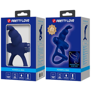 Pretty Love – Luchito double anneau vibrant lapin bleu
