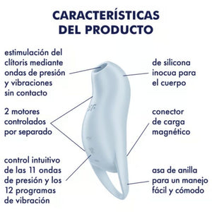 Satisfyer – Pocket pro 1 stimulateur de clitoris bleu clair