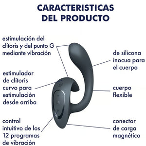 Satisfyer – G for goddess 1 vibrateur rabbit gris fonc?