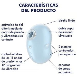 Satisfyer – Cutie ghost vibrateur poser bleu clair
