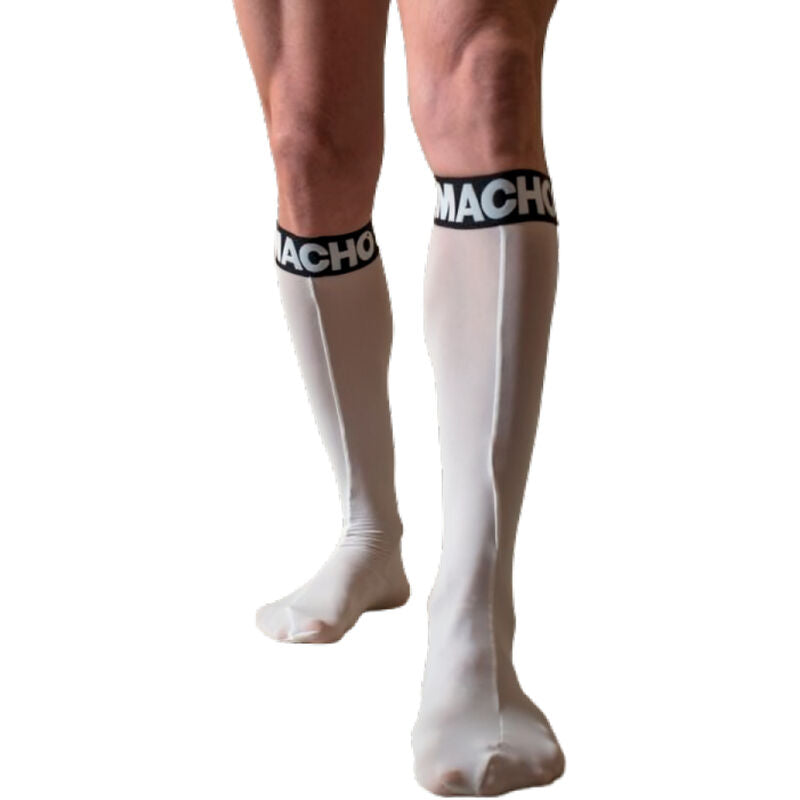 MACHO - CHAUSSETTES FINES TAILLE UNIQUE ROUGE