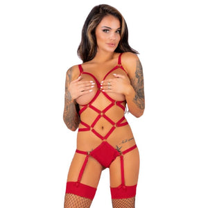 Livco Corsetti Fashion – Thiara lc 20213 ensemble corps + bas rouge