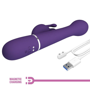 Pretty Love – Dejon vibrateur rabbit 3 en 1 multifonction violet