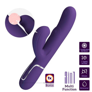 Pretty Love – Perlita vibrateur g-spot 3 en 1 multifonction violet