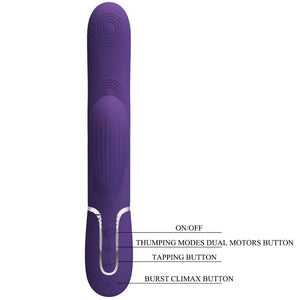 Pretty Love – Perlita vibrateur g-spot 3 en 1 multifonction violet