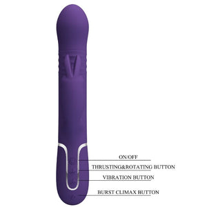 Pretty Love – Coale vibrateur rabbit 4 en 1 violet