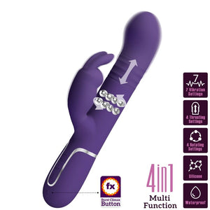 Pretty Love – Coale vibrateur rabbit 4 en 1 violet