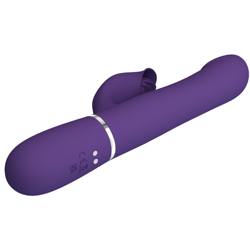 PRETTY LOVE - ZALIN VIBRADOR RABBIT PERLAS 4 IN 1 MORADO
