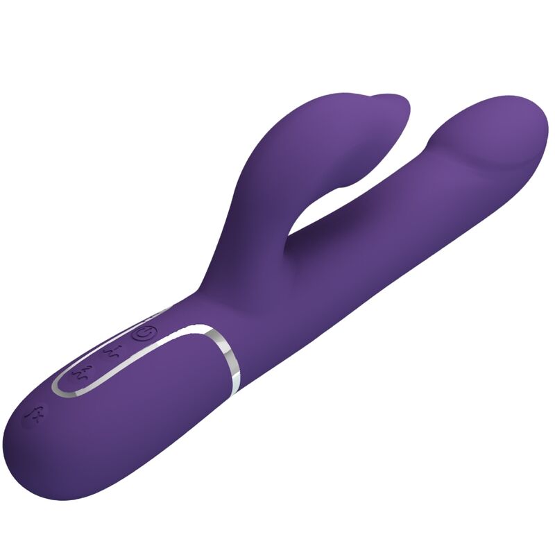PRETTY LOVE - ZALIN VIBRADOR RABBIT PERLAS 4 IN 1 MORADO
