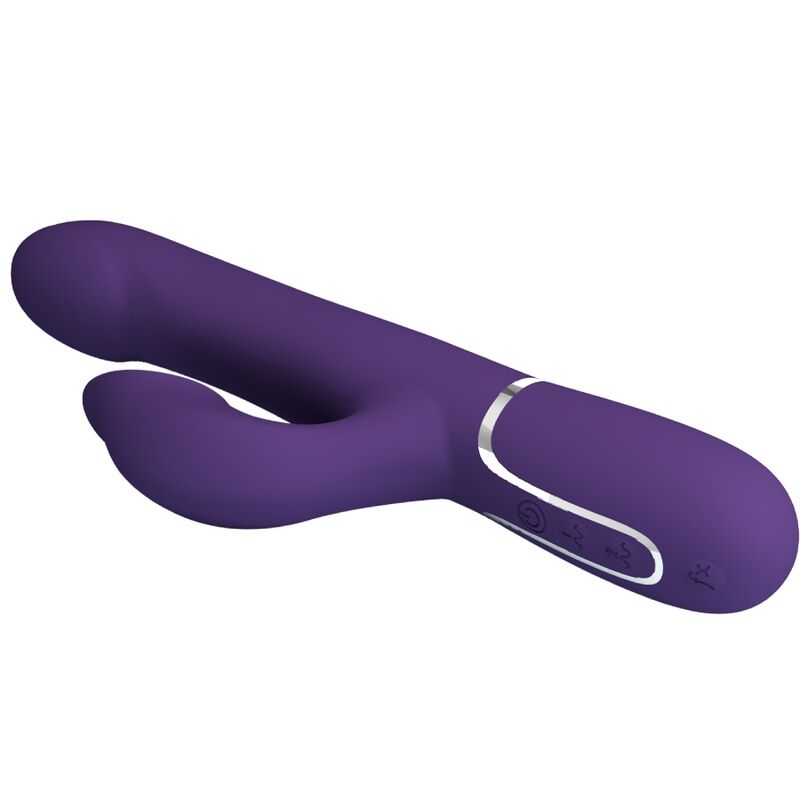 PRETTY LOVE - ZALIN VIBRADOR RABBIT PERLAS 4 IN 1 MORADO