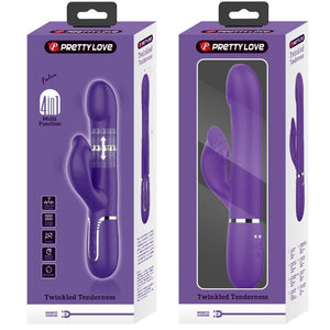 Pretty Love – Zalin perles vibrateur lapin 4 en 1 violet