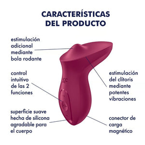 Satisfyer – Vibrateur exciterrr à poser sur le clitoris fuchsia