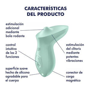 Satisfyer – Vibrateur exciterrr à poser sur le clitoris menthe