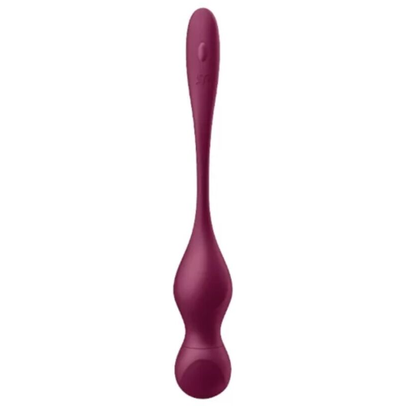 SATISFYER - LOVE BIRDS VARY BOLAS VIBRADORES APP FREE ROJO VINO