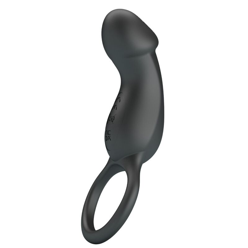 MOOIE LIEFDE - TRAE ANILLO VIBRADOR MET ESTIMULATOR NEGRO