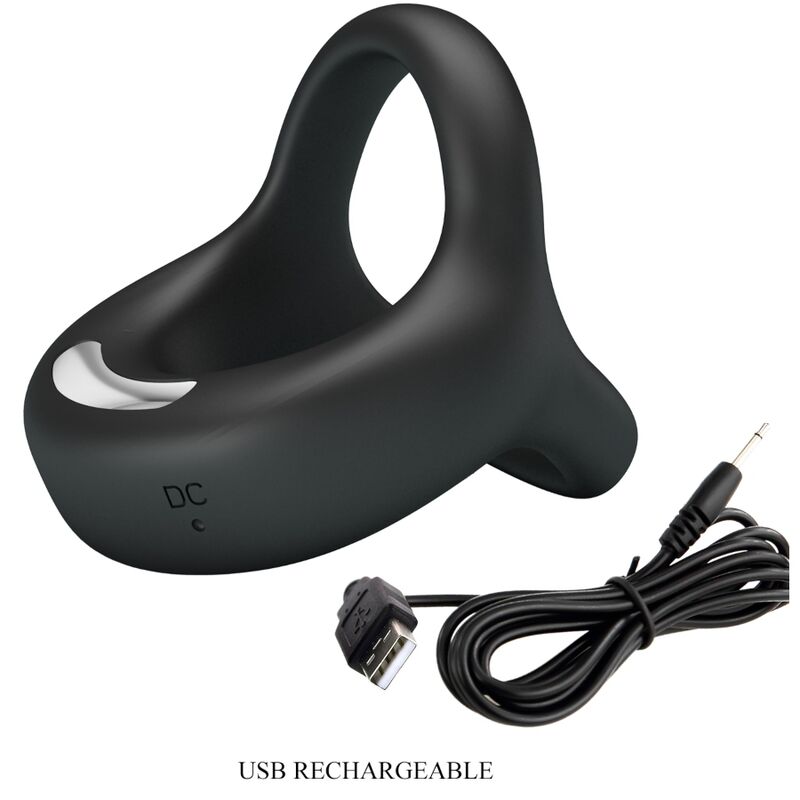 MOOIE LIEFDE - ELLIOTT ANILLO VIBRADOR NEGRO