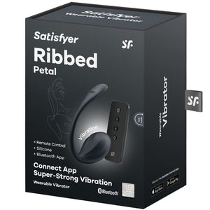Satisfyer – Ribbed petal télécommande de stimulateur de point g noir application gratuite