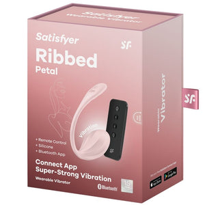 Satisfyer – Ribbed petal stimulateur à distance g point rose application gratuite