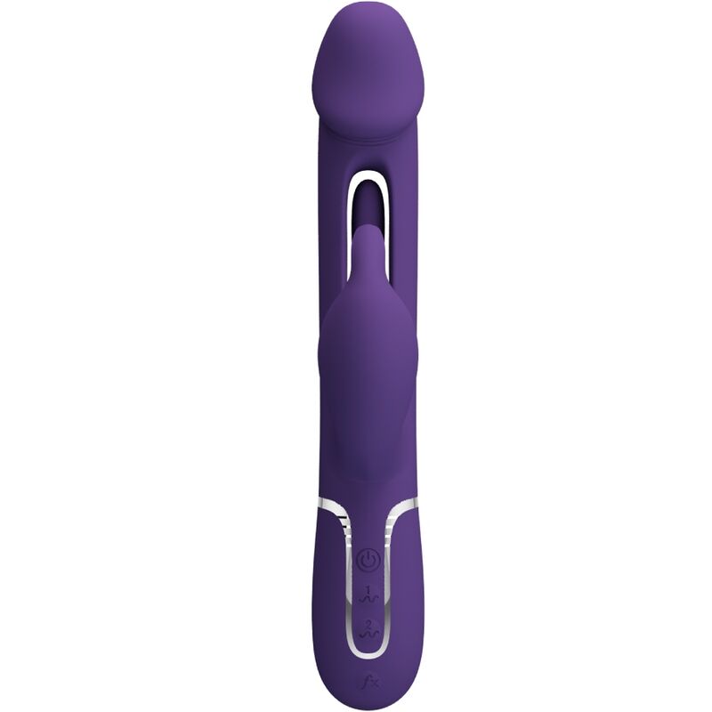 PRETTY LOVE - KAMPAS VIBRADOR KONIJN 3 IN 1 MULTIFUNCTIONEEL MET VIOLETTE LENGTE