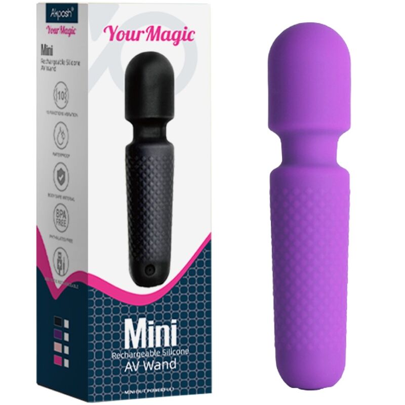 ARMONY - UW MAGISCHE MASAJEADOR &amp; OPLAADBARE VIBRADOR 10 VIBRACIONES SILICONA MORADO