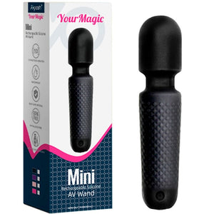 Armony – Your magic masseur & vibrateur rechargeable 10 vibrations baguette dots noir