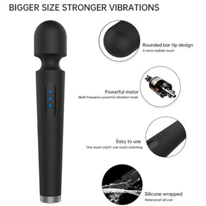 Armony – X power grand massage & vibrateur 7 vibrations noir
