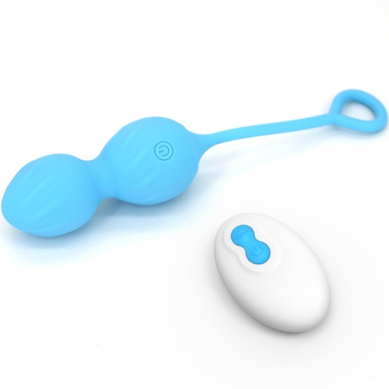 ARMONY - BLOSSOMS VAGINALE PESAS VIBRADOR CONTROLE AFSTANDSBEDIENING 10 VIBRACIONES AZUL
