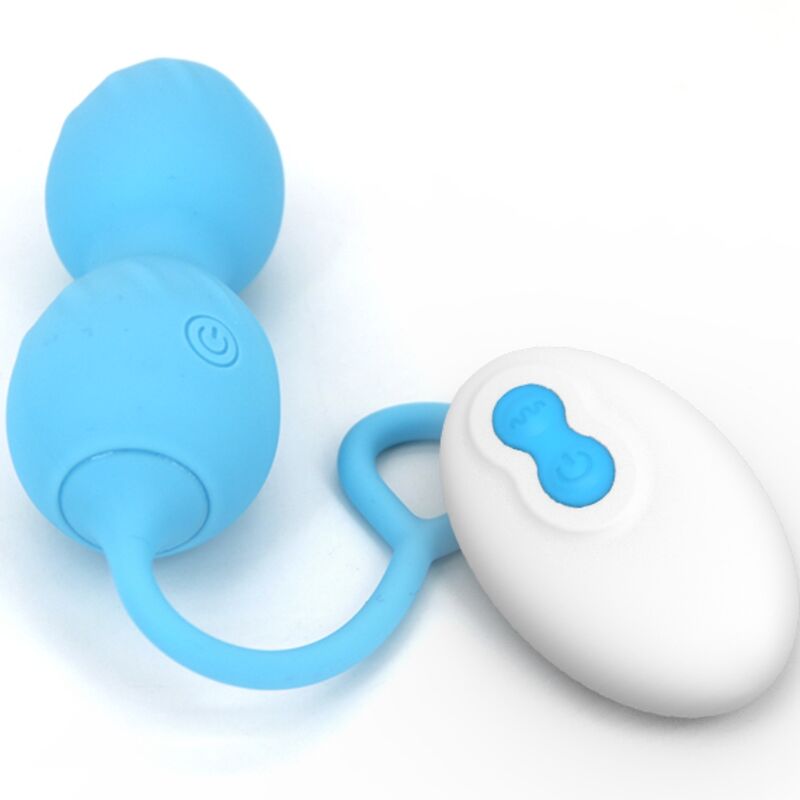 ARMONY - BLOSSOMS VAGINALE PESAS VIBRADOR CONTROLE AFSTANDSBEDIENING 10 VIBRACIONES AZUL
