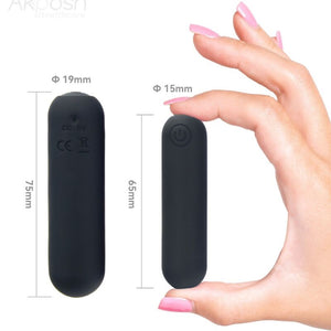 Armony -splash hehe vibrateur bullet silicone 10 vibrations 65 x 15 cm noir