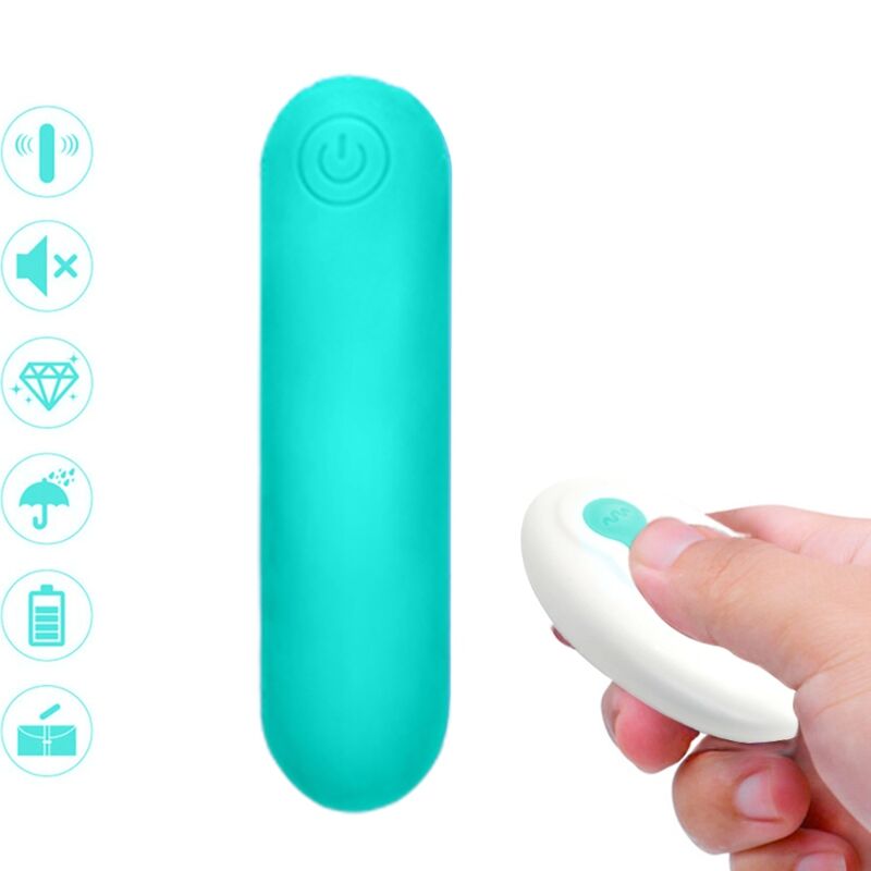 Armony – Splash joline vibrateur bullet télécommande en silicone 10 vibrations 65 x 15 cm vert