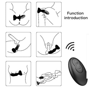 Armony – Extreme a bloom vibrateur rose et plug anal télécommande noir