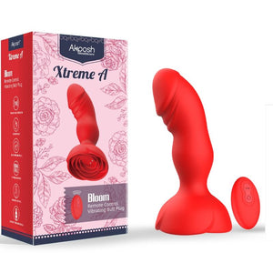 Armony – Extreme a bloom vibrateur rose et plug anal télécommande rouge