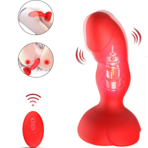 Armony – Extreme a bloom vibrateur rose et plug anal télécommande rouge
