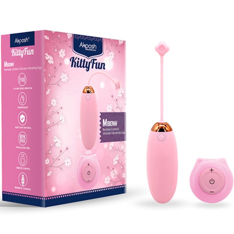 ARMONY - KITTY FUN HUEVO VIBRADOR CONTROLE AFSTANDSBEDIENING 10 VIBRACIONES ROZE
