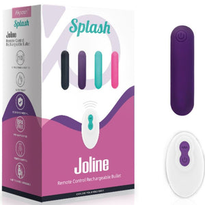 Armony – Splash joline vibrateur bullet télécommande en silicone 10 vibrations 6.5 x 1.5 cm violet
