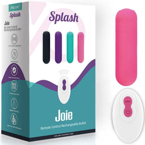 Armony – Splash joie vibrateur bullet télécommande en silicone 10 vibrations 75 x 19 cm rose