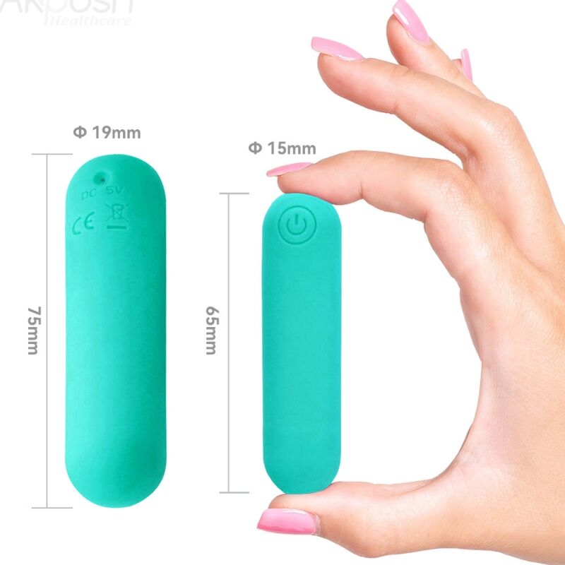 ARMONY - SPLASH HAHA BALA VIBRADORA SILICONE 10 VIBRACIONES 75 X 19 CM GREEN