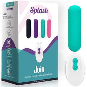 Armony – Splash joie vibrateur bullet télécommande en silicone 10 vibrations 75 x 19 cm vert