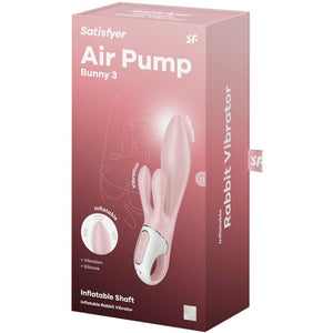 Satisfyer – Air pump bunny 3 vibrateur gonflable lapin rose