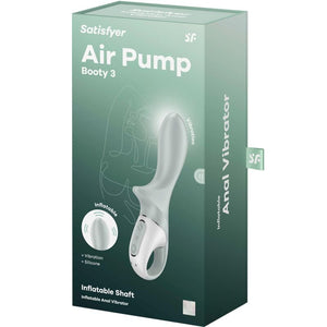 Satisfyer – Air pump booty 3 vibrateur anal gonflable gris vert