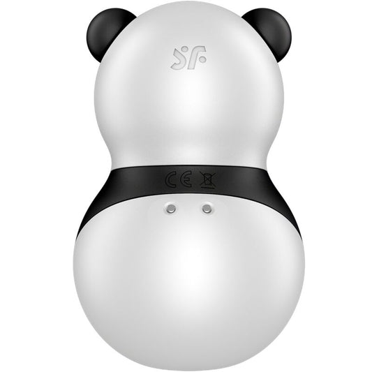 SATISFYER - POCKET PANDA ESTIMULATOR &amp; VIBRADOR WHITE Y NEGRO