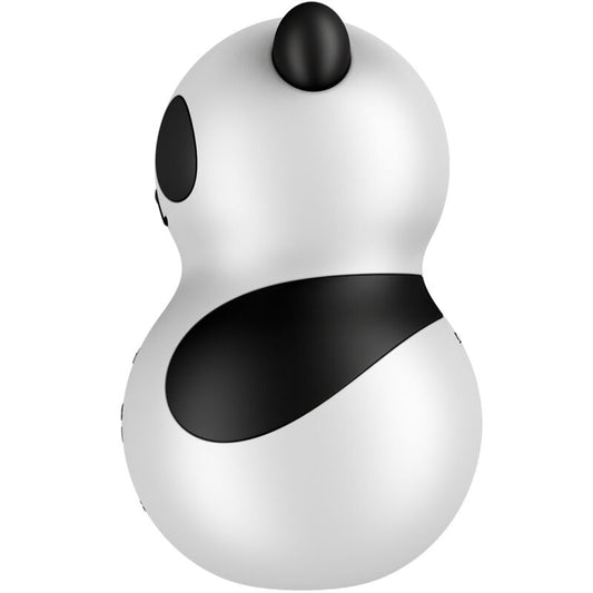 SATISFYER - POCKET PANDA ESTIMULATOR &amp; VIBRADOR WHITE Y NEGRO