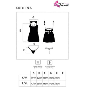 Livco Corsetti Fashion – Krolina lc 90734 chemise + string noir