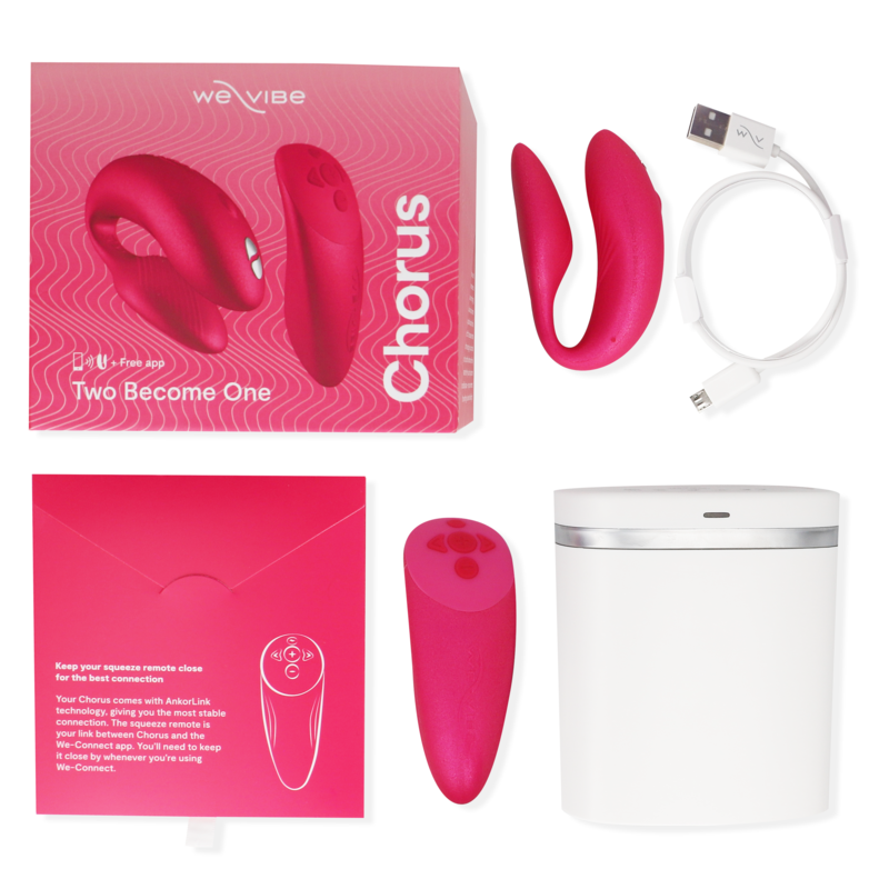 WE-VIBE - CHORUS VIBRADOR PARAS MET CONTROL SQUEEZE ROZE