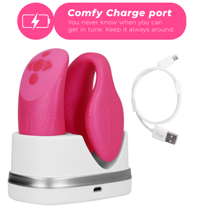 We-Vibe – Vibrateur chorus pour couples avec commande de squeeze rose